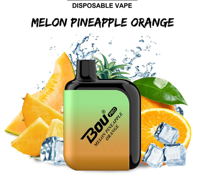 VAPERS BOU PRO 7000 PUFFS MELON PINEAPPLE ORANGE