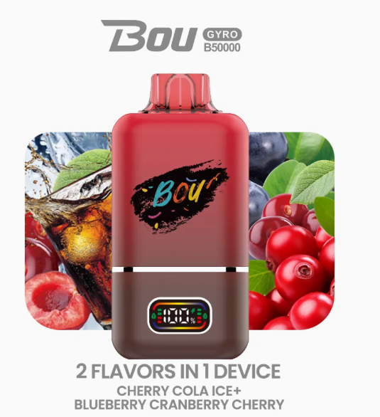 VAPERS BOU GYRO  B50000  2 SABORES  CHERRY COLA ICE, BLUEBERRY CRANBERRY CHERRY