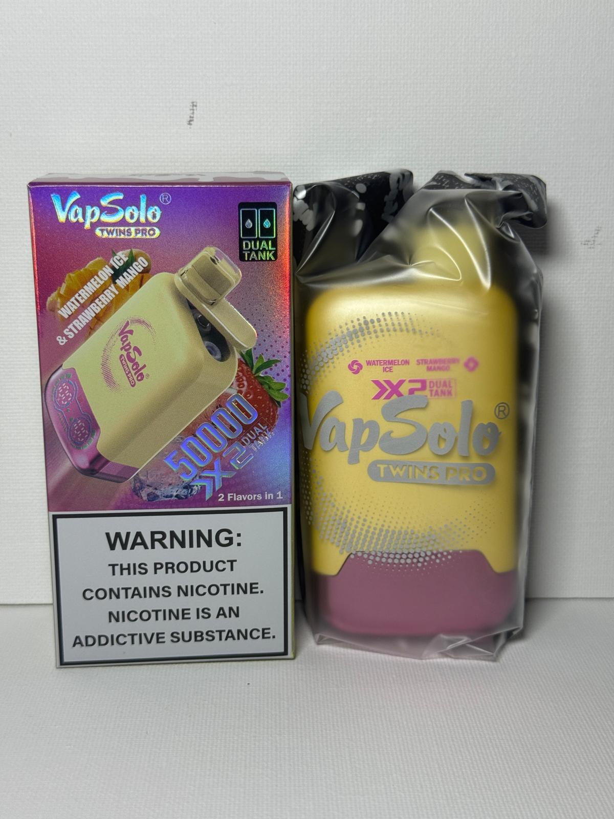 VAPERS 50000  DUAL TANK  STRAWBERRY BANANA & FIZZY CHERRY